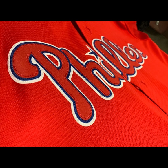 Philadelphia Phillies - L - Auth. Cool Base Jersey - Picture 4 of 4